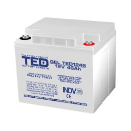 Acumulator GEL Deep Cycle 12V 46Ah VRLA M6, 197x166x171 mm