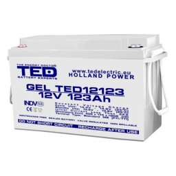 Acumulator GEL VRLA 12V 123Ah Deep Cycle cu terminal M8