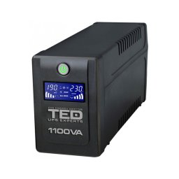 UPS line-interactive 1100VA 600W cu LCD, stabilizator si 4 prize Schuko
