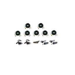 Kit accesorii pentru sisteme de supraveghere 7 camere cu cabluri, surse si HDMI