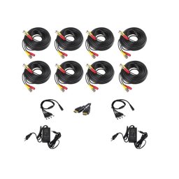 Kit accesorii instalare sistem supraveghere video pentru 8 camere