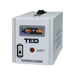 Stabilizator de tensiune 3000W 230V cu 2 prize Schuko, LCD si sinus pur