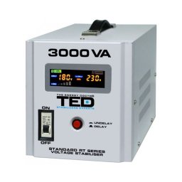 Stabilizator de tensiune 3000VA AVR RT Series cu display digital