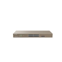 Switch PoE Managed IP-COM cu 16 porturi Gigabit si 2 sloturi SFP