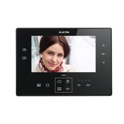 Terminal video Electra Extra G3, 7 inch, hands-free, negru, montaj incastrat