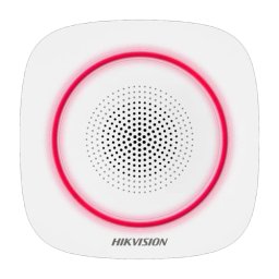 Sirena wireless de interior Hikvision AX PRO 868 MHz cu LED rosu
