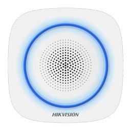 Sirena wireless de interior Hikvision AX PRO 868 MHz, LED albastru
