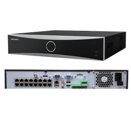NVR Hikvision AcuSense 32 canale 12MP cu 16 porturi PoE 4K