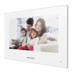 Monitor videointerfon Hikvision 7 inch WiFi touchscreen alb DS-KH6320-WTE1-W