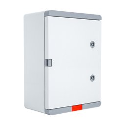 Cutie de distributie IP67 din ABS gri cu placa metalica, 300x400x170 mm