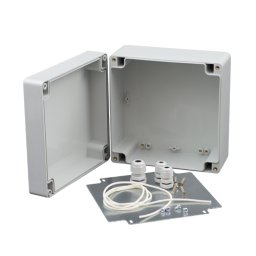 Doza exterior IP65 cu placa metalica pentru montaj echipamente 160x160x90 mm