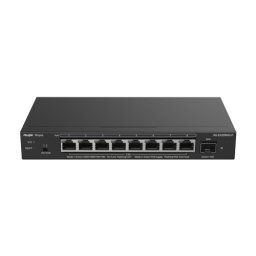 Switch PoE 2.5G Ruijie Reyee cu 8 porturi RJ45 si SFP+ 10G RG-ES209MG-P