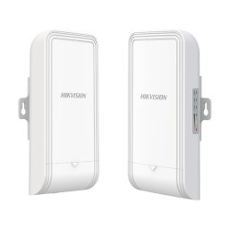 Set bridge wireless Hikvision 2.4GHz, 300Mbps, 1 km, PoE, 7 dBi