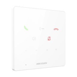 Post interior interfon IP Hikvision, 9 butoane, PoE, alarma, alb