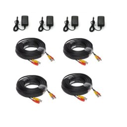 Pachet complet accesorii montaj pentru 4 camere supraveghere HD