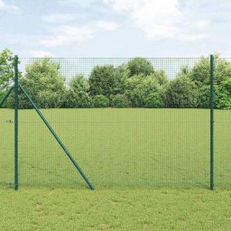 Stalp gard verde din otel pentru exterior, 25 x 1,5 m, vidaXL