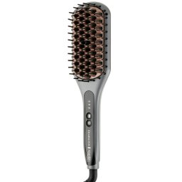 Perie electrica de indreptat parul 2in1 Remington CB7480, 230°C, Imbogatita cu keratina si ulei de argan, Ceramica antistatica, Argintiu