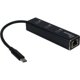 Placa de retea Adaptor Retea Gigabit Si Hub USB Argus IT-410 Negru