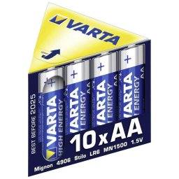 Baterie alcalina VARTA High Energy R6 AA Family Pack 10 bucati/cutie