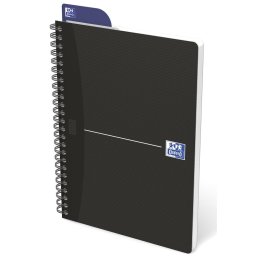 Caiet cu spirala A5, OXFORD Office Essentials, 90 file-90g/mp, Scribzee, 4 perf, coperta carton-mate