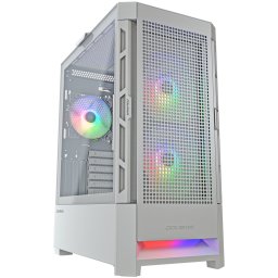 Carcasa Airface RGB Middle Tower Fara sursa ATX,E-ATX,mATX,mITX,SSI-CEB White