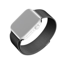 Curea Fixed metalica, model Mesh pentru Apple Watch 42-49mm – Negru