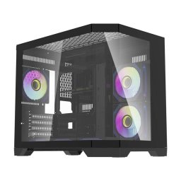 Carcasa Darkflash Computer Case FT418 + 6 aRGB fans (black)