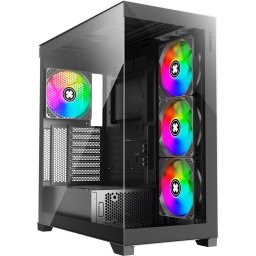 Carcasa Mid Tower Fara sursa Xilent Gleam Negru