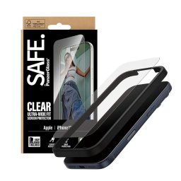 Folie PanzerGlass SAFE Ultra-Wide Fit pentru iPhone 17 Pro, EasyAligner, clear