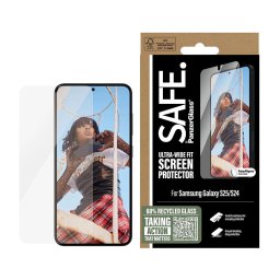 Folie PanzerGlass SAFE Ultra-Wide Fit pentru Samsung Galaxy S25 / S24, Aligner, clear