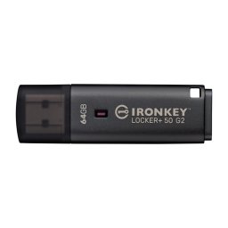 Memorie USB IronKey Locker+ 50 G2 64GB USB 3.2 Gen 1 Negru