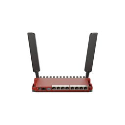Router Wireless MIKROTIK L009UiGS-2HaxD-IN, 802.11ax, 10/100/1000 Mbit/s, 8 porturi Ethernet LAN, Red
