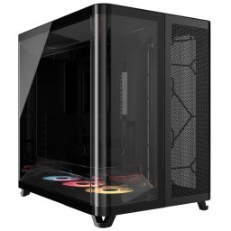 Carcasă CORSAIR AIR 5400 RS-R White ARGB, Mid Tower, Tempered Glass, RGB, E-ATX, ATX, Micro-ATX, Mini-ITX, Black