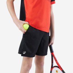Şort Tenis Dry Negru Băieți