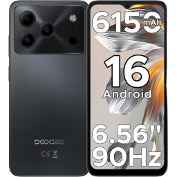 Telefon Doogee Note 56 4G Octa-Core 6.56-inch IPS 90Hz 4GB RAM 64GB 6150mAh Android 16 Black