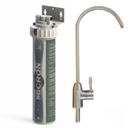 Filtru micron aquaPUR cu baterie cu 1 cale - pentru apa filtrata
