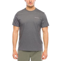 COLUMBIA T-Shirt CSC Outdoor Back Graphic 2155021 023 city grey heather, sunscape