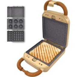 Sandwich maker Cecotec Rock nToast Retro One, 3 in 1, 700W, Sandwich, Gofre, Gogosi