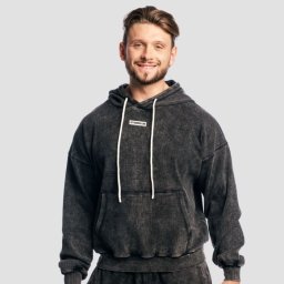GymBeam Hanorac Aura Hoodie Washed Black XXXL