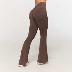 GymBeam Pantaloni pentru femei V-back Fierce Cappuccino L