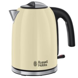 Cana electrica Russell Hobbs Colours Plus Classic Cream 20415-70, 2400 W, 1,7 l, Fierbere rapida, Element de incalzire ascuns, Baza rotativa la 360°, Indicator, Crem