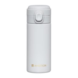 Cana termos 320ml, buton de siguranta, gri, Alice