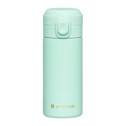 Cana termos 320ml, buton de siguranta, menta, Alice