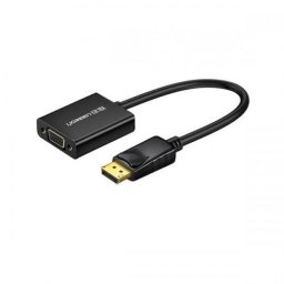 CABLU video Ugreen, "DP109" DP (T) la 1 x VGA (M) 1920x1080 la 60Hz cu sunet, lungime 0.25m, negru