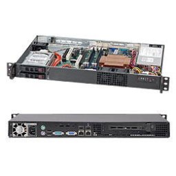 Server Supermicro SuperChassis 510T-203B Rack Black 200 W