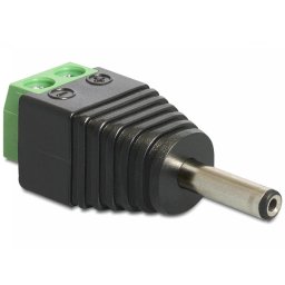 DELOCK Adapter Terminalblock 2Pin -> DC 1,3 x 3,5mm Stecker