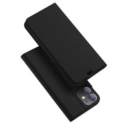 Husa Skin Pro Bookcase type case for iPhone 12 Pro / iPhone 12 black