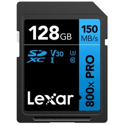 Card memorie Lexar 128GB Professional 800x PRO Memory Card SDXC UHS-I Black/Blue