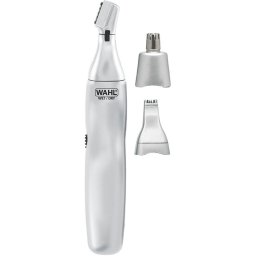Aparat de tuns Trimmer nas, urechi, sprancene 3-In-1 cu baterii Argintiu