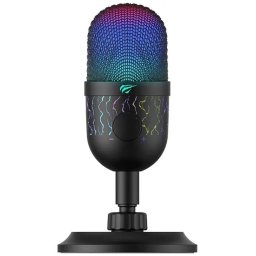 Microfon HVGK-GK52-BK, 100-18000 Hz, Negru
